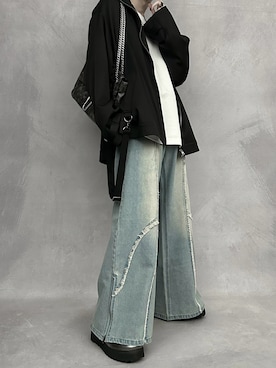 「アイテム（マウンテンパーカー）」を使った、cobaさん（メンズ・173cm）の秋コーディネート