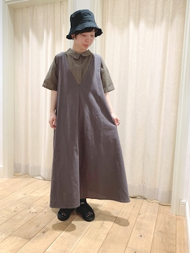 「シック」｜「アイテム（ワンピース/ドレス）」を使った、や。さん（レディース・156cm）の夏コーディネート