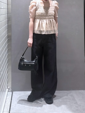「FREE'S MART（フリーズマート）のアイテム（パンツ）」を使った、さらさん（レディース・160cm）の夏コーディネート