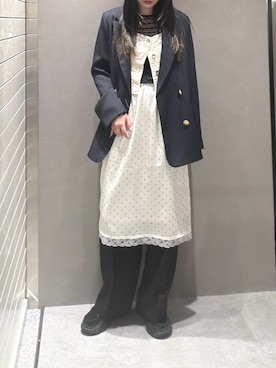 「FREE'S MART（フリーズマート）のアイテム（スラックス）」を使った、さらさん（レディース・160cm）の春コーディネート