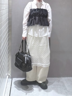 「FREE'S MART（フリーズマート）のアイテム（パンツ）」を使った、さらさん（レディース・160cm）の春コーディネート