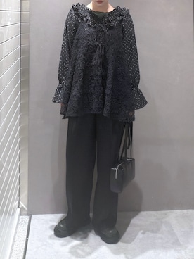 「FREE'S MART（フリーズマート）のアイテム（スラックス）」を使った、さらさん（レディース・160cm）の春コーディネート