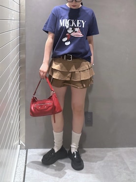 「FREE'S MART（フリーズマート）のアイテム（バッグ）」を使った、さらさん（レディース・160cm）の夏コーディネート