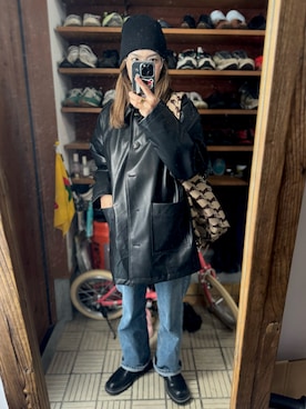 「アイテム（カバーオール）」を使った、miyukiさん（レディース・160cm）の秋コーディネート