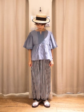 「Samansa Mos2（サマンサ モスモス）のアイテム」を使った、はじさん（レディース・155cm）の夏コーディネート