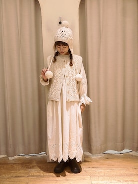 「TSUHARU by Samansa Mos2（ツハルバイサマンサモスモス）のアイテム（帽子）」を使った、はじさん（レディース・155cm）の秋コーディネート