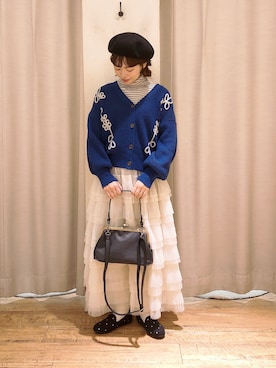 「アイテム（ドレスシューズ、グレー系）」を使った、はじさん（レディース・155cm）の秋コーディネート