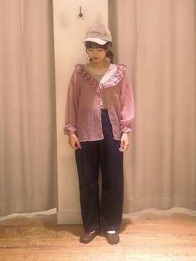 「rectangle（レクタングル）のアイテム」を使った、はじさん（レディース・155cm）の秋コーディネート