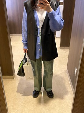 「Ray BEAMS（レイビームス）のアイテム（その他アウター）」を使った、Y☺︎さん（レディース・166cm）の春コーディネート