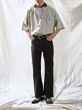 「PUBLUX（パブリュクス）のアイテム（パンツ）」を使った、PUBLUX MENSさん（メンズ・175cm）の夏コーディネート