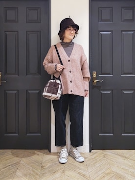 「SPRUCE（スプルース）のアイテム」を使った、ますきさん（レディース・165cm）の秋コーディネート