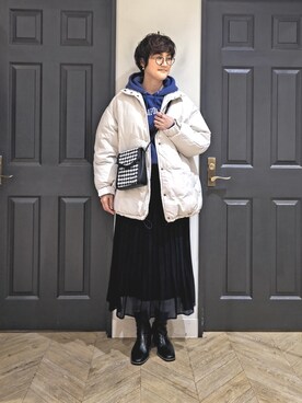 「Melan Cleuge ディアモール大阪」｜ますきさん（レディース・165cm）の冬コーディネート