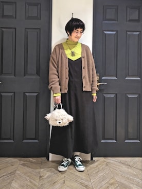 「Melan Cleuge ディアモール大阪」｜ますきさん（レディース・165cm）の冬コーディネート