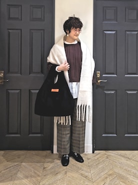 「Melan Cleuge ディアモール大阪」｜ますきさん（レディース・165cm）の冬コーディネート