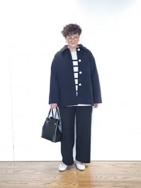 「Lugnoncure（ルノンキュール）のアイテム（その他アウター）」を使った、ますきさん（レディース・165cm）の冬コーディネート