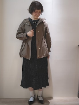 「Te chichi（テチチ）のアイテム（マウンテンパーカー）」を使った、ますきさん（レディース・165cm）の春コーディネート