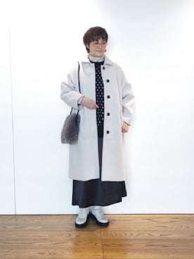 「Lugnoncure（ルノンキュール）のアイテム（その他アウター）」を使った、ますきさん（レディース・165cm）の秋コーディネート