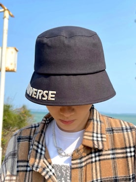 「Original.（オリジナル）のアイテム（帽子）」を使った、genki1207さん（メンズ・174cm）の夏コーディネート