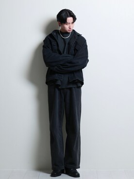 「ALAND（エーランド）のアイテム」を使った、xrenxさん（メンズ・178cm）の冬コーディネート