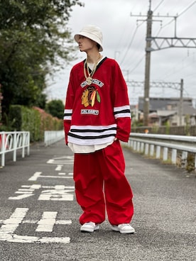 「NHL」｜とらさん（メンズ・173cm）の秋コーディネート