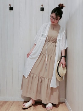 愛さん（レディース・164cm）の夏コーディネート