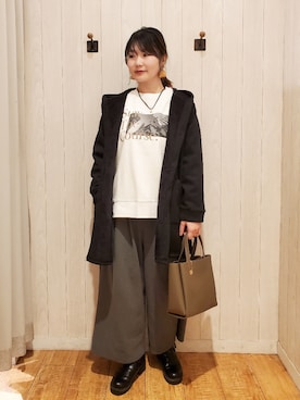 「DRESKIP（ドレスキップ）のアイテム（パンツ）」を使った、Maaaaachanさん（骨格ストレート・レディース・165cm）の冬コーディネート
