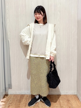 「ママファッション」｜「アイテム（ブルゾン）」を使った、Maaaaachanさん（レディース・165cm）の春コーディネート
