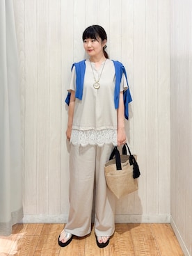 愛さん（レディース・165cm）の夏コーディネート