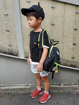 「NIKE（ナイキ）のアイテム」を使った、Maaaaachanさん（キッズ・70cm）の夏コーディネート