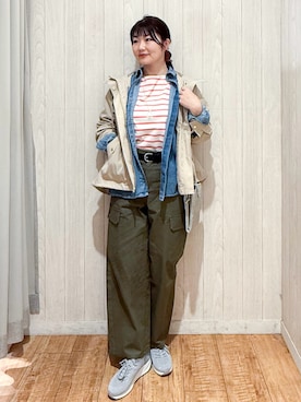 「ママファッション」｜「アイテム（ブルゾン）」を使った、Maaaaachanさん（レディース・165cm）の春コーディネート