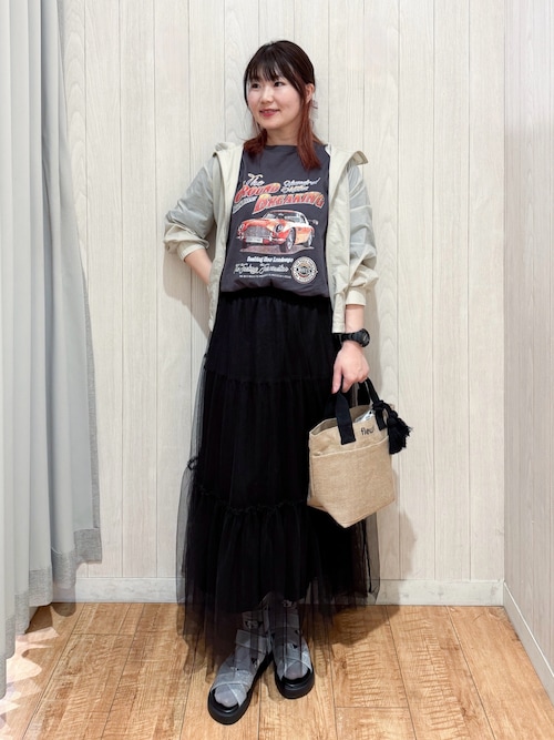 セール】【S-LL】程よいシアー感 大人世代の軽やかフードブルゾン