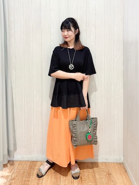 愛さん（レディース・165cm）の夏コーディネート