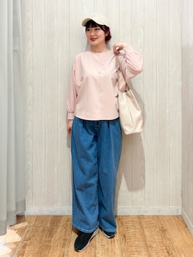「DRESKIP（ドレスキップ）のアイテム（パンツ）」を使った、Maaaaachanさん（骨格ストレート・レディース・165cm）の春コーディネート