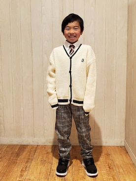 愛さん（キッズ・122cm）の冬コーディネート