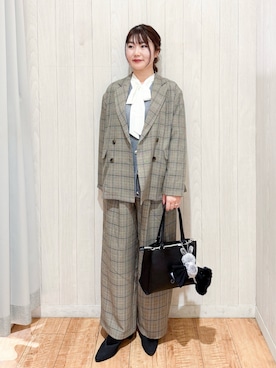 「アイテム（手袋）」を使った、Maaaaachanさん（レディース・165cm）の秋コーディネート