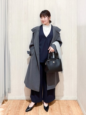 「DRESKIP（ドレスキップ）のアイテム」を使った、愛さん（レディース・165cm）の冬コーディネート