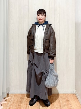 Maaaaachanさん（骨格ストレート・レディース・165cm）の冬コーディネート