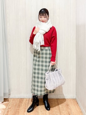 「スカートコーデ」｜Maaaaachanさん（レディース・165cm）の冬コーディネート