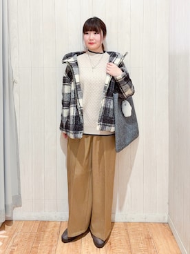 「DRESKIP（ドレスキップ）のアイテム」を使った、愛さん（レディース・165cm）の冬コーディネート