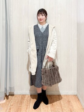 愛さん（レディース・165cm）の冬コーディネート