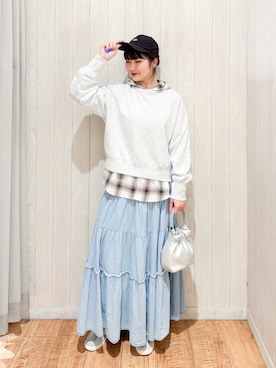 愛さん（レディース・165cm）の春コーディネート