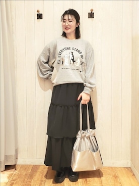 「ロンクスカート」｜Maaaaachanさん（レディース・165cm）の秋コーディネート