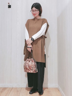 愛さん（レディース・164cm）の秋コーディネート