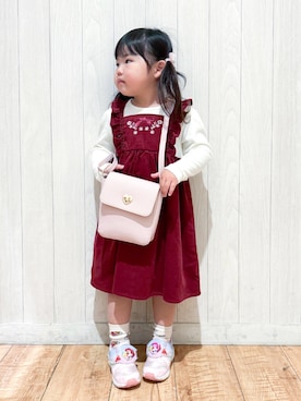 「アイテム（ワンピース）」を使った、Maaaaachanさん（キッズ・100cm）の冬コーディネート