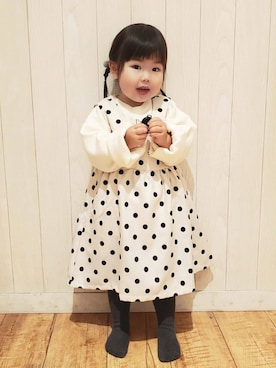 愛さん（キッズ・91cm）の秋コーディネート