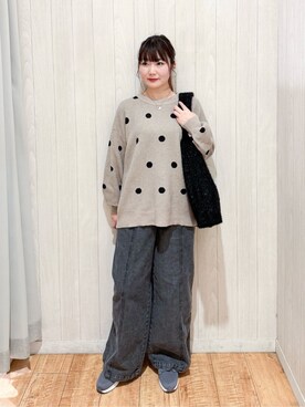愛さん(レディース・165cm)の冬コーディネート
