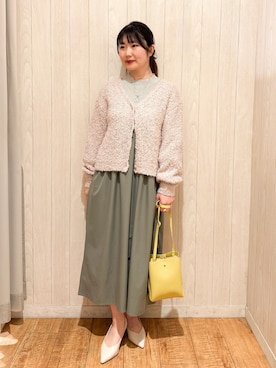 「DRESKIP（ドレスキップ）のアイテム（ワンピース/ドレス）」を使った、Maaaaachanさん（骨格ストレート・レディース・165cm）の春コーディネート