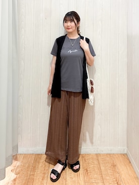 「ジレ」｜Maaaaachanさん（レディース・165cm）の夏コーディネート