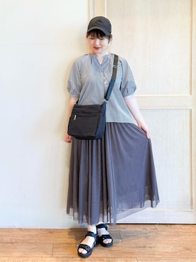 「DRESKIP（ドレスキップ）のアイテム」を使った、愛さん（レディース・165cm）の春コーディネート