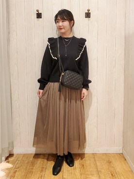 愛さん（レディース・165cm）の冬コーディネート